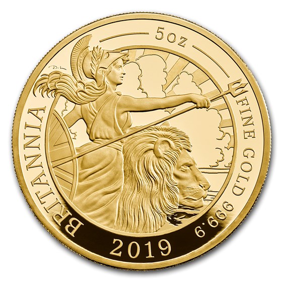 2019 Great Britain 5 oz Proof Gold Britannia 2019 Great Britain 5 oz Proof Gold Britannia